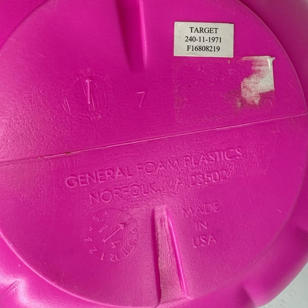 General Foam Plastics Pink Vintage Halloween‎ Jack O Lantern Trick or Treat Pail